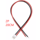Conector PH 2,0 mm macho 2 pinos com fio 1007 26 AWG 20 cm - Thumb - 1