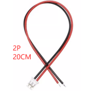 Conector PH 2,0 mm macho 2 pinos com fio 1007 26 AWG 20 cm