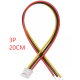 Conector JST PH 2,0 mm 3 pinos macho com cabo 1007 26 AWG 20 cm - Thumb - 1