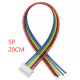 Conector macho PH 2,0 mm 5 pinos, cabe&ccedil;a &uacute;nica, com fio 1007 26 AWG de 20 cm - Thumb - 1