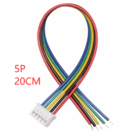 Conector macho PH 2,0 mm 5 pinos, cabe&ccedil;a &uacute;nica, com fio 1007 26 AWG de 20 cm