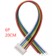 Conector PH 2,0 mm macho 6 pinos com fio 1007 26 AWG 20 cm - Thumb - 1
