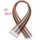 Conector macho PH 2,0 mm 8 pinos de cabe&ccedil;a &uacute;nica com fio 1007 26 AWG 20 cm - Thumb - 1