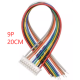 Conector PH 2,0 mm macho 9 pinos com fio 1007 26 AWG 20 cm - Thumb - 1