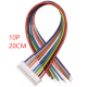 Conector macho PH 2,0 mm 10 pinos com fio 1007 26 AWG de 20 cm - Thumb - 1