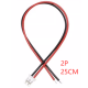 Conector PH 2,0 mm macho 2 pinos com fio 1007 26 AWG 25 cm - Thumb - 1