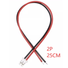 Conector PH 2,0 mm macho 2 pinos com fio 1007 26 AWG 25 cm