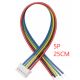 Conector PH 2.0 mm macho 5 pinos com fio 1007 26 AWG 25 cm - Thumb - 1
