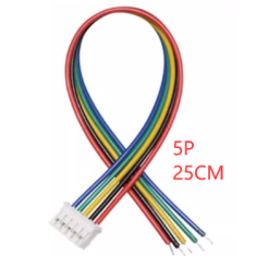Conector PH 2.0 mm macho 5 pinos com fio 1007 26 AWG 25 cm
