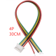Conector PH 2,0 mm 4 pinos macho com cabo 1007 26 AWG 30 cm - Thumb - 1