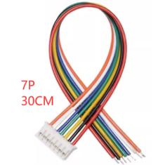 Conector macho PH 2.0 mm 7 pinos com fio 1007 26 AWG de 30 cm