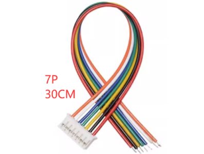 Conector macho PH 2.0 mm 7 pinos com fio 1007 26 AWG de 30 cm - Imagem 1