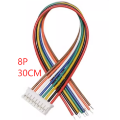 Conector PH 2,0 mm 8 pinos macho com cabo 1007 26 AWG 30 cm