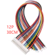 Conector macho PH 2,0 mm 12 pinos com fio 1007 26 AWG 30 cm - Thumb - 1