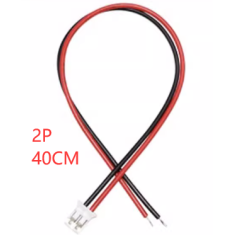 Conector PH 2,0 mm macho 2 pinos com cabo 26 AWG 40 cm (fio 1007)