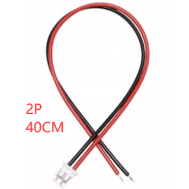 Conector PH 2,0 mm macho 2 pinos com cabo 26 AWG 40 cm (fio 1007)