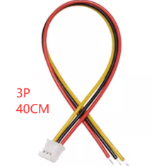 Conector macho PH 2,0 mm 3 pinos com cabo 1007 26 AWG 40 cm