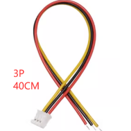Conector macho PH 2,0 mm 3 pinos com cabo 1007 26 AWG 40 cm