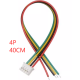 Conector PH 2,0 mm 4 pinos macho de cabe&ccedil;a &uacute;nica com fio 1007 26 AWG 40 cm - Thumb - 1