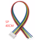 Conector macho PH 2,0 mm 5 pinos com fio 1007 26 AWG 40 cm - Thumb - 1