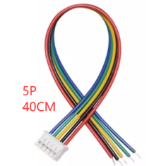 Conector macho PH 2,0 mm 5 pinos com fio 1007 26 AWG 40 cm
