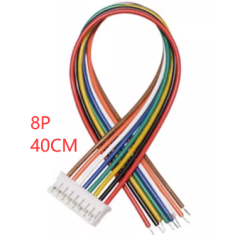 Conector PH 2,0 mm macho 8 pinos com cabo 1007 26 AWG 40 cm