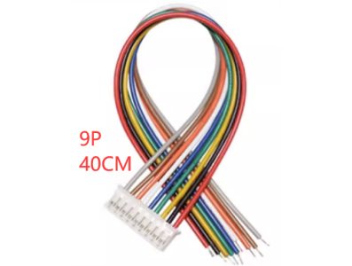 Conector macho PH 2,0 mm 9 pinos com fio 1007 26 AWG, 40 cm - Imagem 1