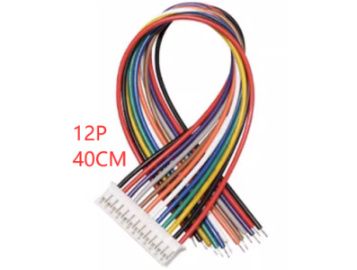Conector macho PH 2,0 mm 12 pinos com fio 1007 26 AWG, 40 cm - Imagem 1