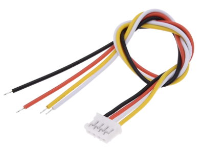 Conector macho PH 2,0 mm 4 pinos com fio 1007 26 AWG 50 cm - Imagem 1