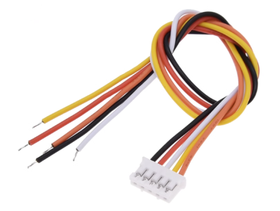 Conector PH 2,0 mm macho 5 pinos com cabo 1007 26 AWG 50 cm - Imagem 1