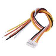 Conector PH 2,0 mm macho 5 pinos com cabo 1007 26 AWG 50 cm