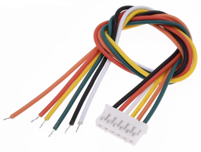 Conector PH 2,0 mm 6 pinos macho com fio 26 AWG (1007) 50 cm - Imagem 1