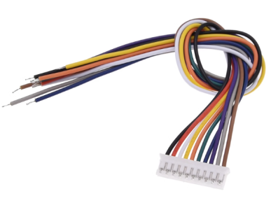 Conector macho PH 2,0 mm 10 pinos com cabo 1007 26 AWG de 50 cm - Imagem 1