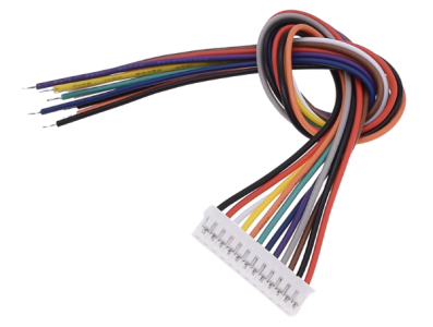 Conector PH 2,0 mm macho 12 pinos com cabo 1007 26 AWG 50 cm - Imagem 1