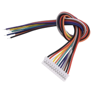 Conector PH 2,0 mm macho 12 pinos com cabo 1007 26 AWG 50 cm