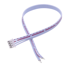 Conector PH 2,0 mm macho 4 pinos com cabo 20 cm (1007 26 AWG), fios vermelho e branco
