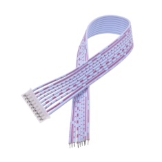 Conector macho JST PH 2,0 mm 9 pinos de cabe&ccedil;a &uacute;nica com cabo 1007 26 AWG 20 cm, fios vermelho e branco