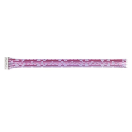 Conector macho PH 2,0 mm 11 pinos com cabo 20 cm, fio 1007 26AWG vermelho e branco