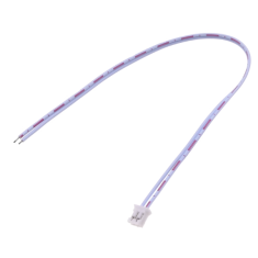 Conector JST PH 2.0 mm 2 pinos macho, fios 1007 26AWG vermelho e branco, 40 cm