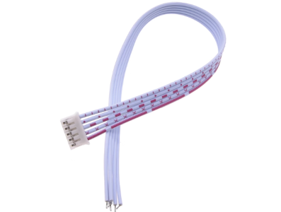 Conector PH 2,0 mm 5 pinos, plugue macho de cabe&ccedil;a &uacute;nica com fios 1007 26 AWG (vermelho e branco), 40 cm - Imagem 1
