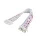 Conector macho PH 2.0 mm 6 pinos, dupla cabe&ccedil;a, mesma dire&ccedil;&atilde;o, com fios vermelho e branco 1007 26AWG 10 cm - Thumb - 1