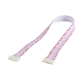 Conector plugue macho PH 2.0 mm 9 pinos, cabe&ccedil;a dupla mesma dire&ccedil;&atilde;o, fios vermelho e branco 1007 26AWG 15 cm - Thumb - 1