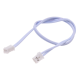 Conector PH 2,0 mm macho 2 pinos dupla cabe&ccedil;a mesma dire&ccedil;&atilde;o, fios 1007 26 AWG vermelho e branco 40 cm - Thumb - 1