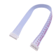 Conector PH 2.0 mm 7 pinos macho dupla cabe&ccedil;a mesma dire&ccedil;&atilde;o, fios vermelho e branco 1007 26AWG 40 cm - Thumb - 1