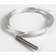 Sonda de temperatura PT1000, resistor de platina, 2 fios, 1 m - Thumb - 1