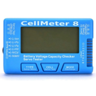 CellMeter 8 AOK 8S Digital Display Power LED Backlight Steering Engine Tester LiPo li-lon
