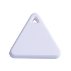 Rastreador GPS Mini Triangular Branco Inteligente Antiperda &agrave; Prova d'&Aacute;gua Bluetooth