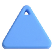 Localizador GPS inteligente mini triangular azul, anti-perda, &agrave; prova d'&aacute;gua com Bluetooth