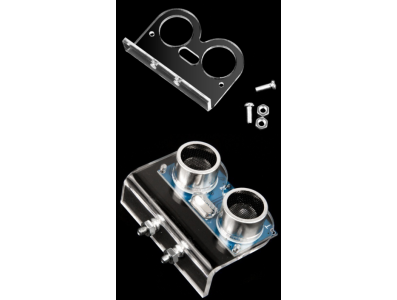 Suporte fixo em acr&iacute;lico para m&oacute;dulo ultrass&ocirc;nico HC-SR04, fixa&ccedil;&atilde;o por parafuso - Imagem 7