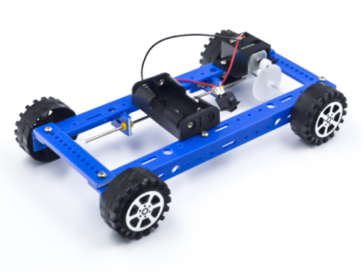 Kit de Rob&oacute;tica Carro El&eacute;trico de Controle Remoto Tra&ccedil;&atilde;o 4x4 Azul Mont&aacute;vel 20 x 12 x 4 cm - Imagem 5